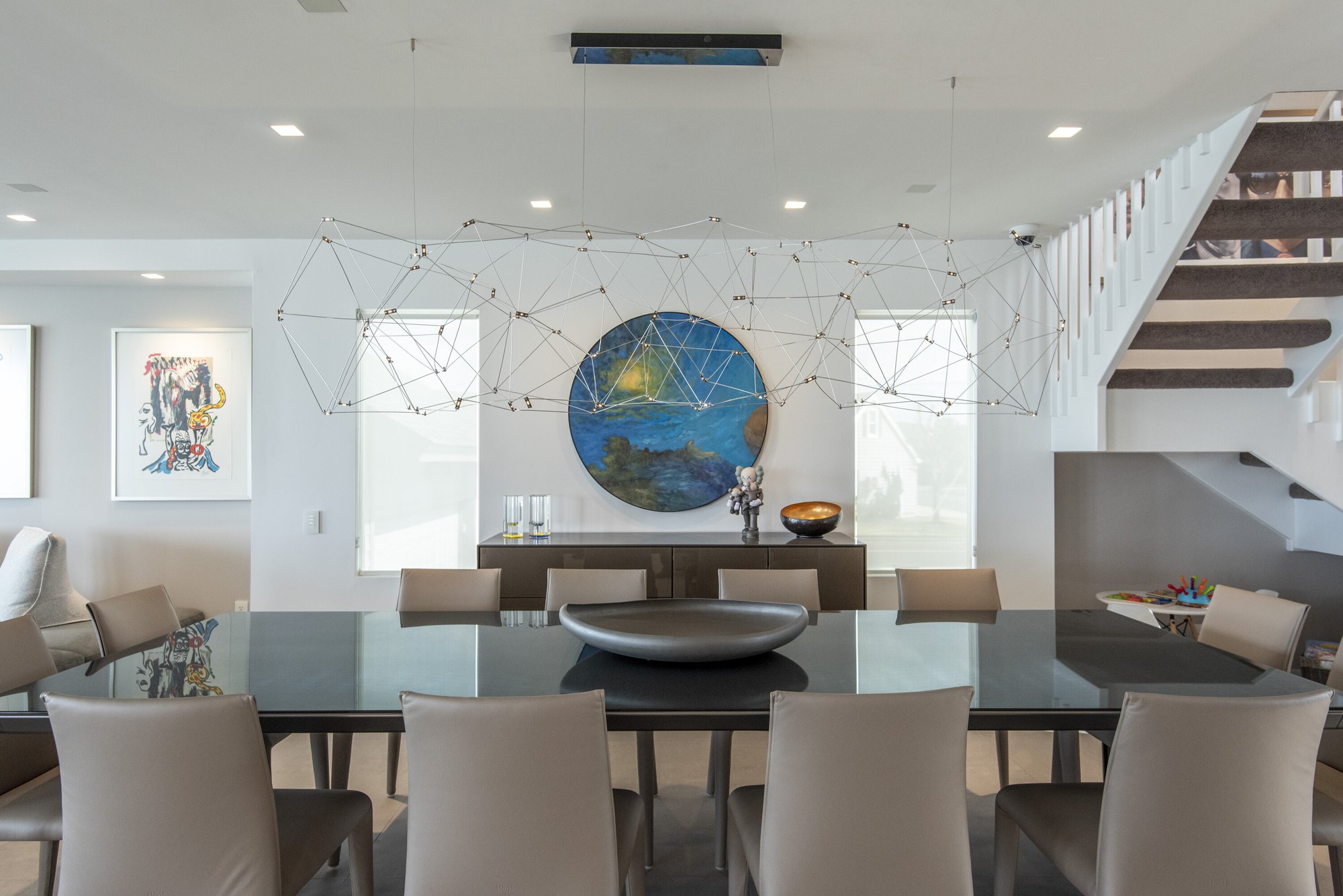 Dining Room with Luxury Lighting